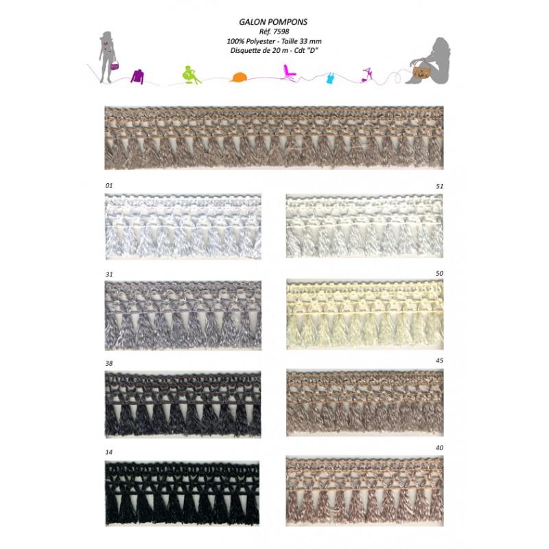Stephanoise S7598 - FRANGE POMPONS