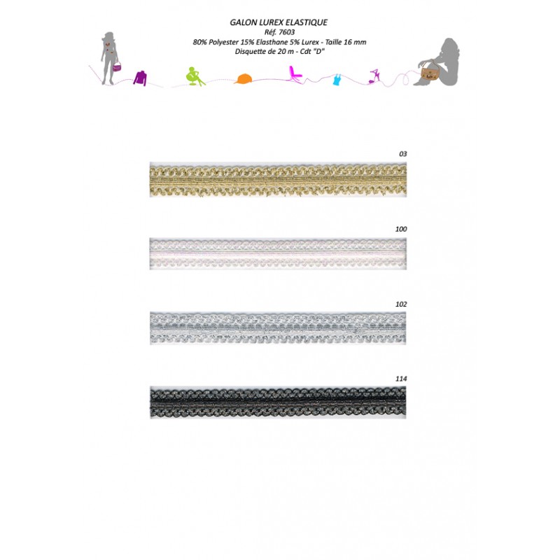 Stephanoise S7603 - GALON METAL 16MM