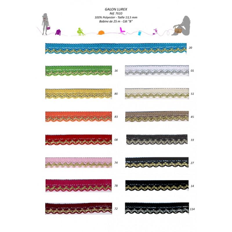 Stephanoise S7610 - GALON METAL 13 5MM