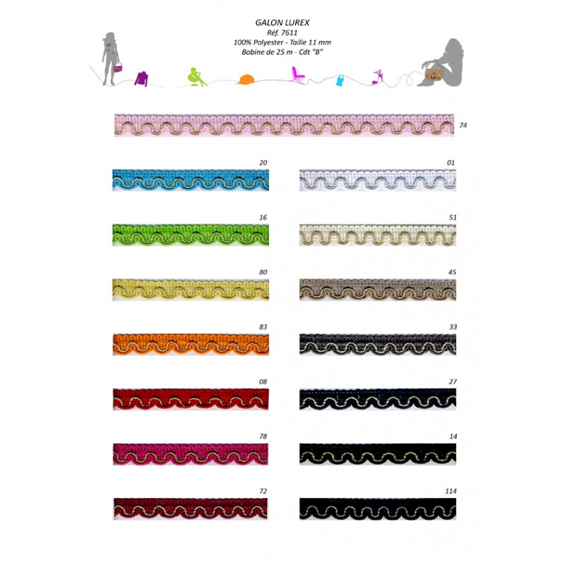 Stephanoise S7611 - GALON METAL 11MM