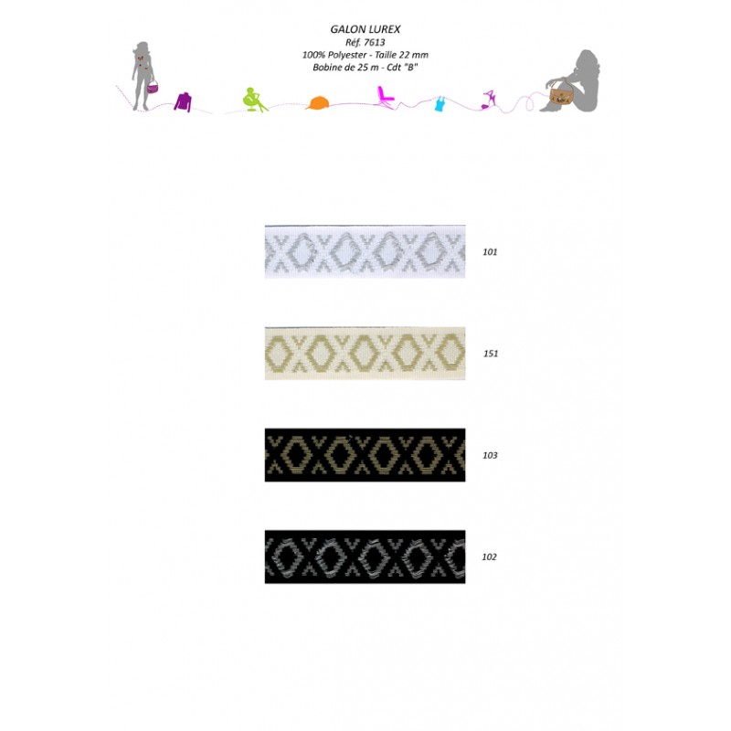 Stephanoise S7613 - GALON METAL 22MM