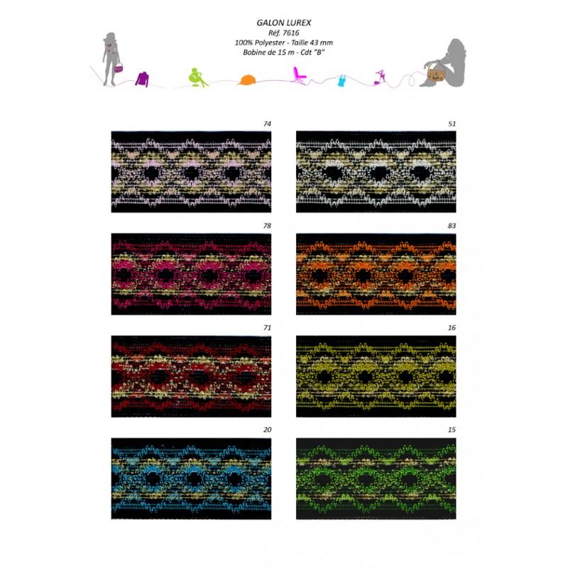 Stephanoise S7616 - GALON METAL 43MM