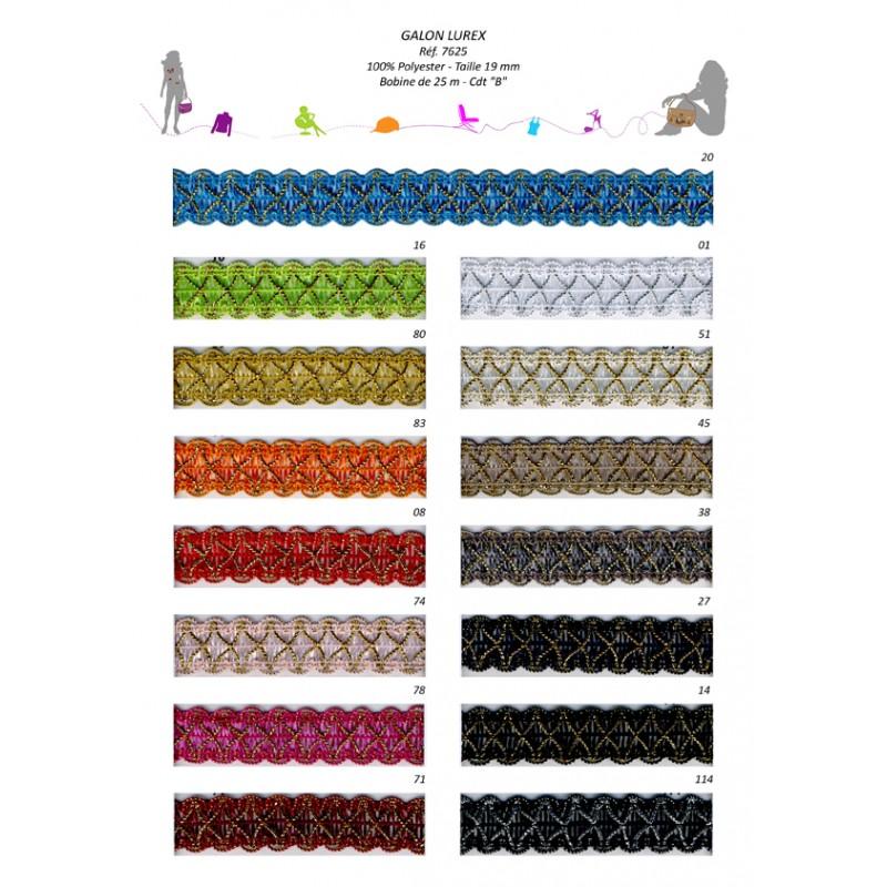 Stephanoise S7625 - GALON METAL 19 MM