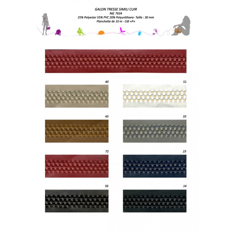 Stephanoise S7634 - GALON TRESSE SIMILI