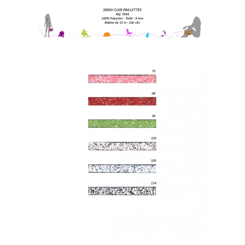 Stephanoise S7644 - SIMILI PAILLET/METAL