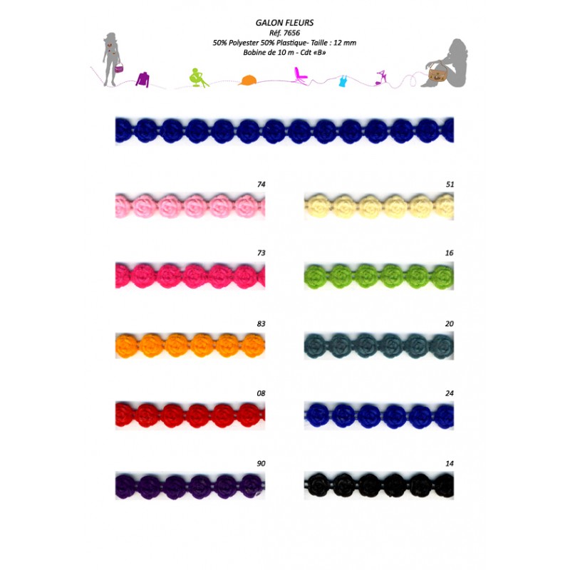 Stephanoise S7656 - GALON FLEURS