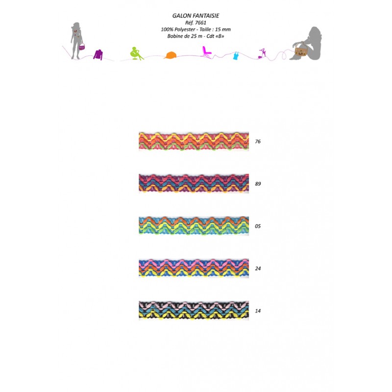 Stephanoise S7661 - GALON FANTAISIE 15 MM