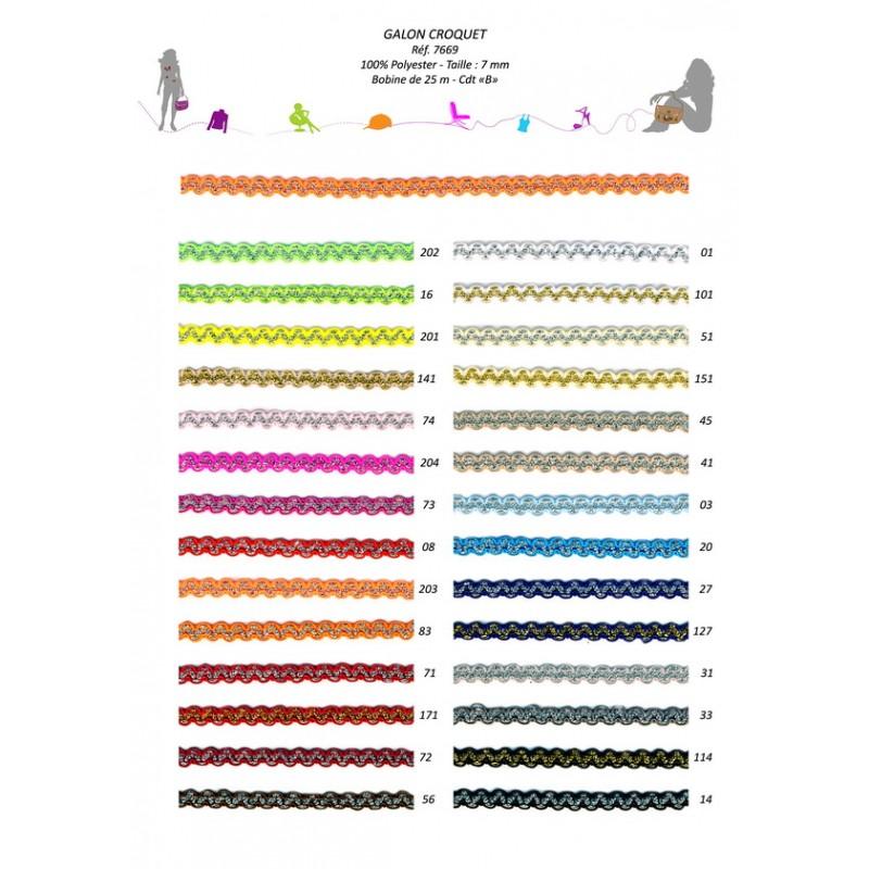 Stephanoise S7669 - GALON CROQUET 7MM