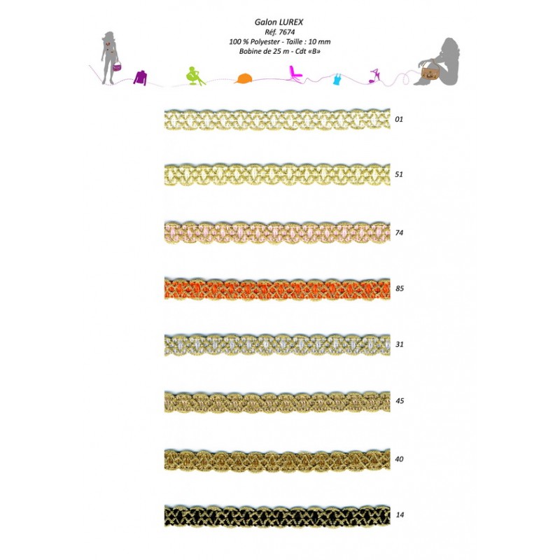 Stephanoise S7674 - GALON METAL