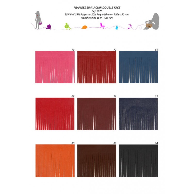 Stephanoise S7676 - FRANGES SIMILI 50 MM