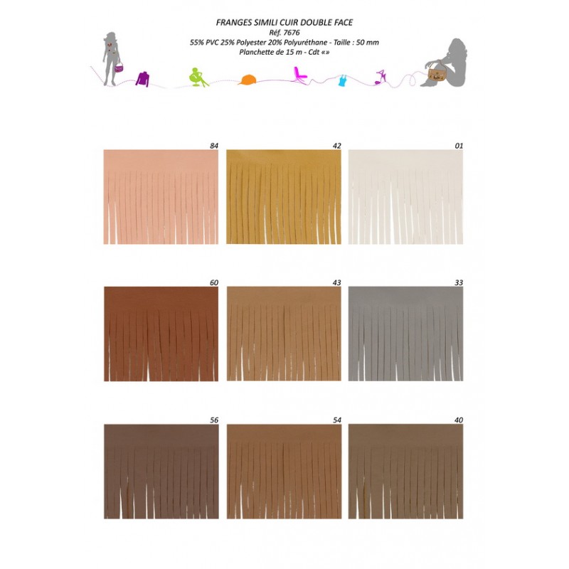 Stephanoise S7676 - FRANGES SIMILI 50 MM