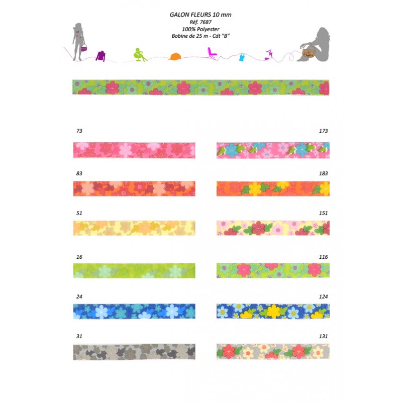 Stephanoise S7687 - GALON FLEURS