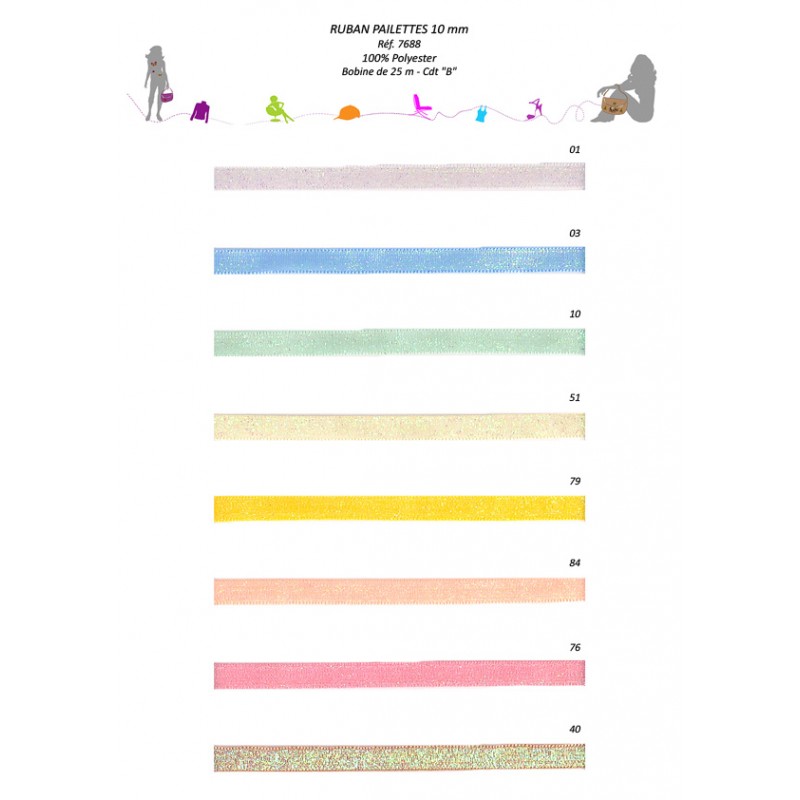 Stephanoise S7688 - RUBAN PAILLETTES
