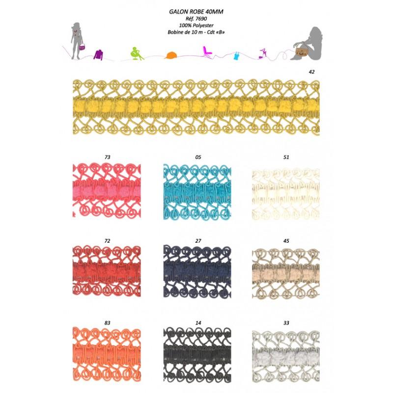 Stephanoise S7690 - GALON ROBE 40 MM