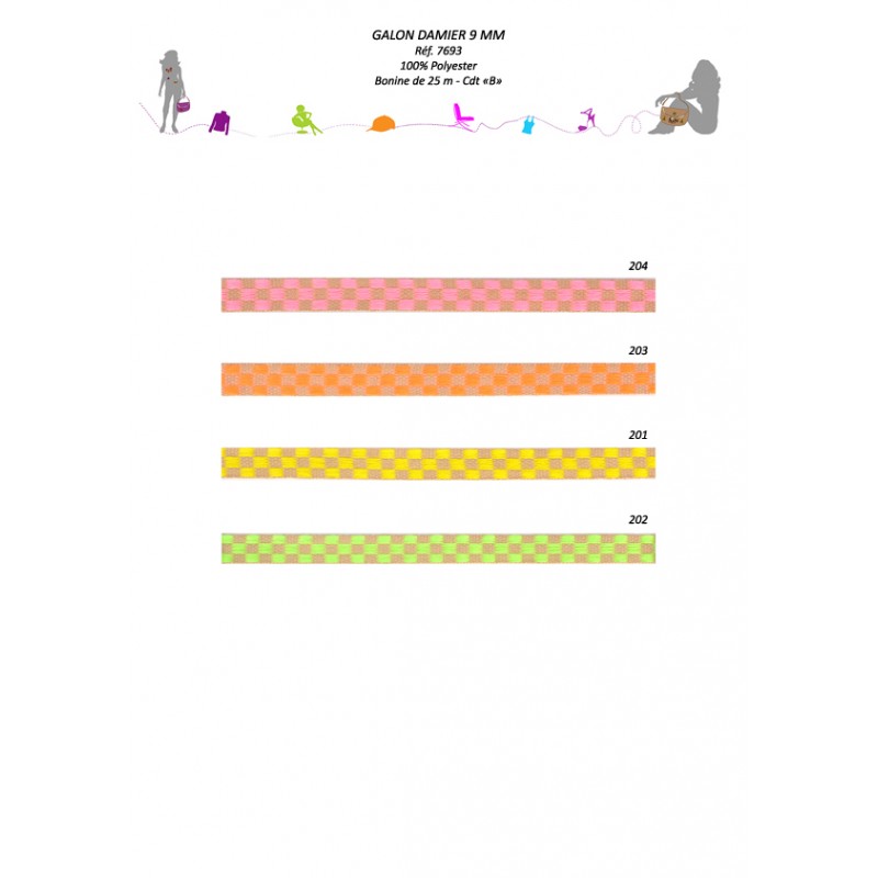 Stephanoise S7693 - GALON DAMIER