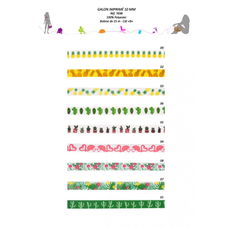 Stephanoise S7698 - GALON IMPRIMÉ