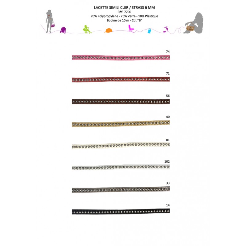 Stephanoise S7700 - LACETTE SIMILI/STRASS