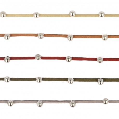 stephanoise S7702 - LACETTE SUEDINE/PERLES