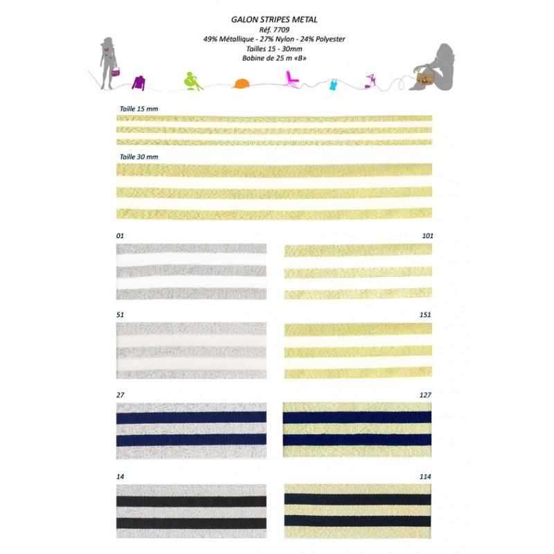 Stephanoise S7709 - GALON STRIPES METAL