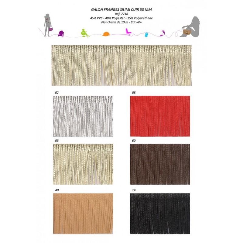Stephanoise S7718 - GALON FRANGES SIMILI
