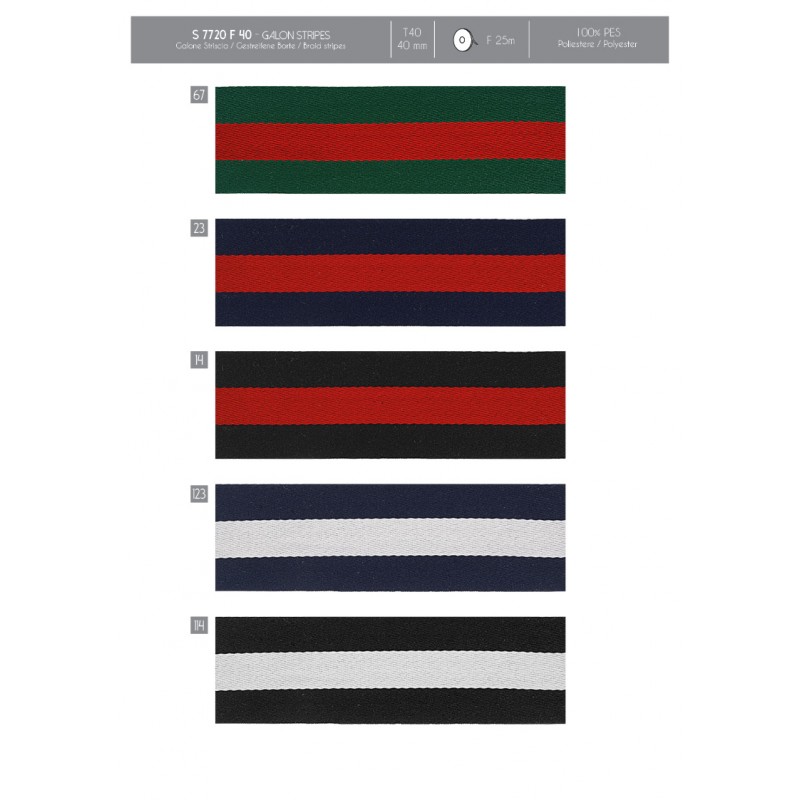 Stephanoise S7720 - GALON STRIPES 40MM