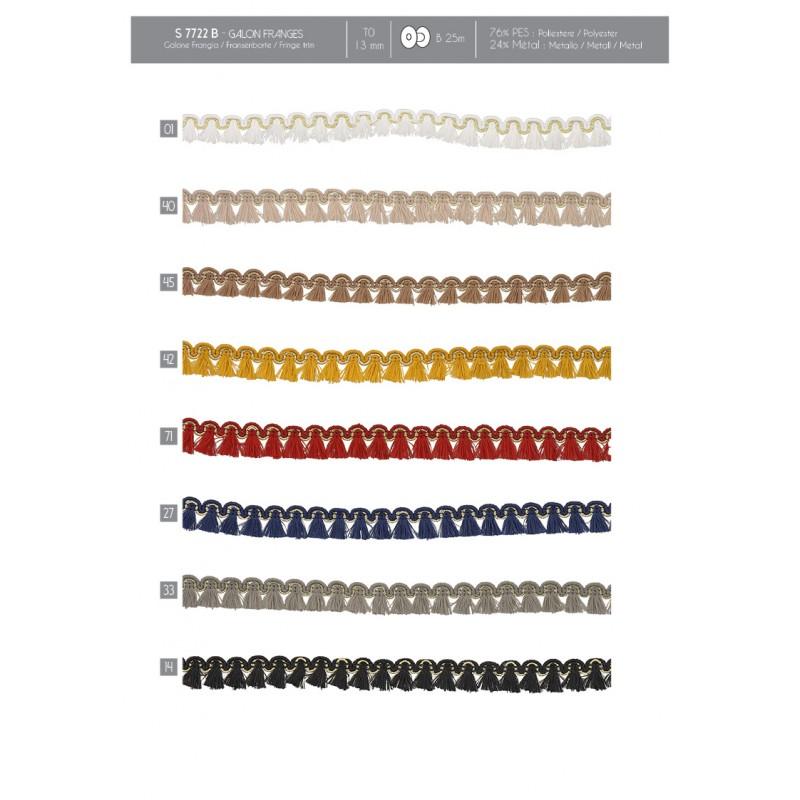 Stephanoise S7722 - GALON FRANGES 12MM