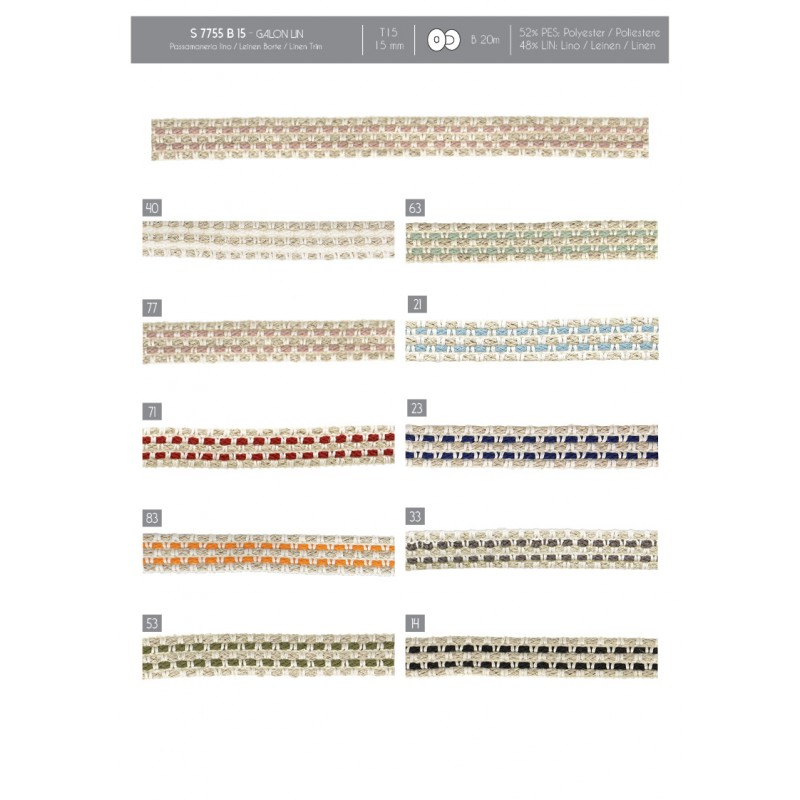 Stephanoise S7755 - GALON LIN