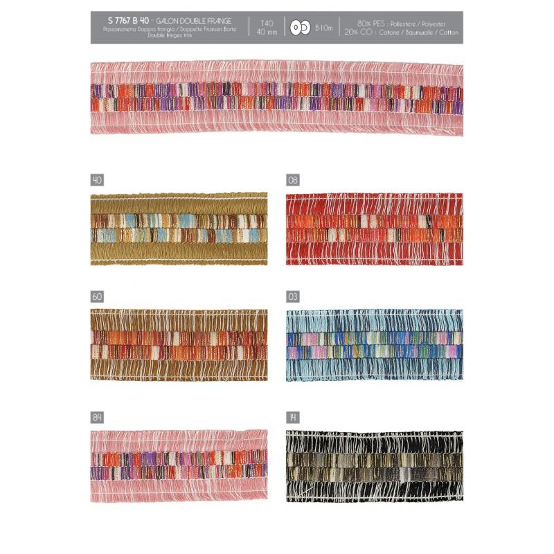 Stephanoise S7767 - GALON DOUBLE FRANGE