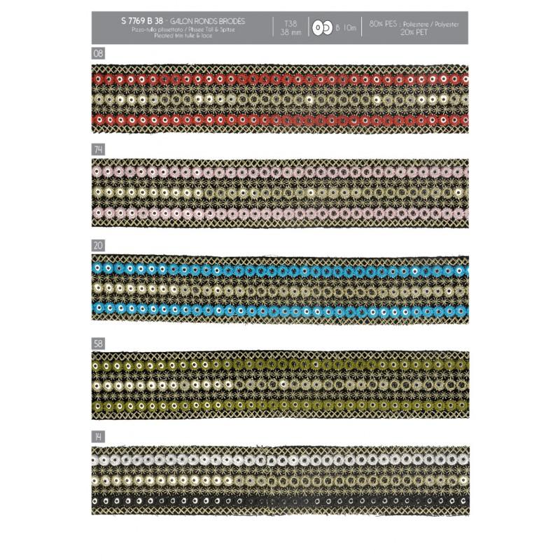 Stephanoise S7769 - GALON RONDS BRODÉS