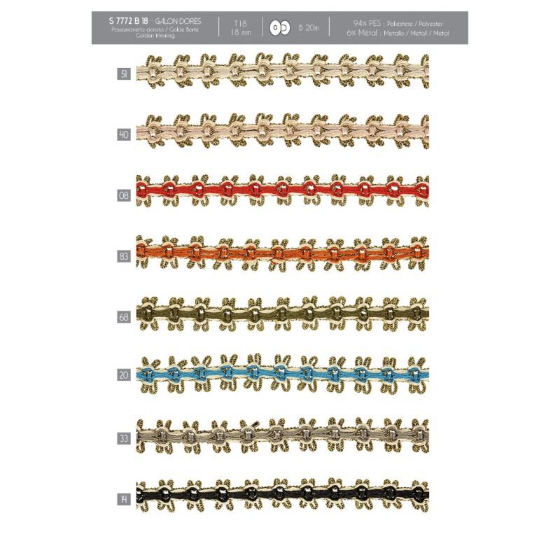 Stephanoise S7772 - GALON DORÉ