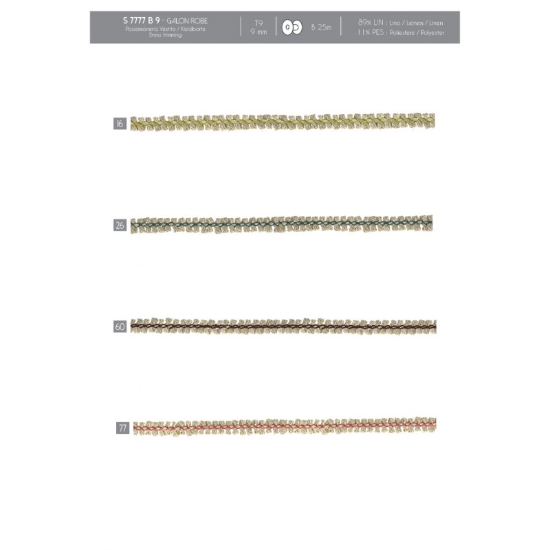 Stephanoise S7777 - GALON ROBE