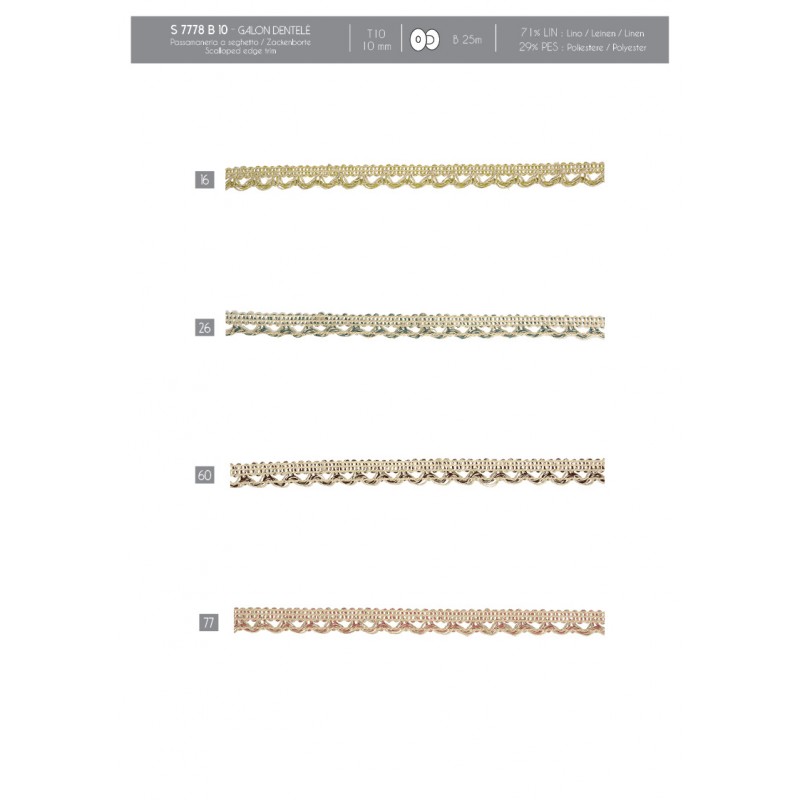 Stephanoise S7778 - GALON DENTELÉ