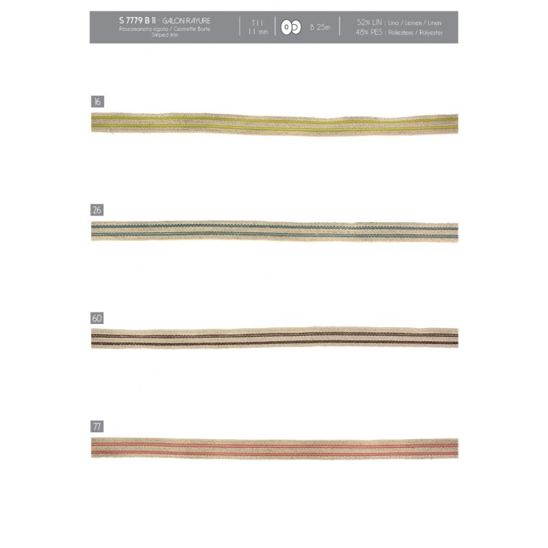 Stephanoise S7779 - GALON RAYURE