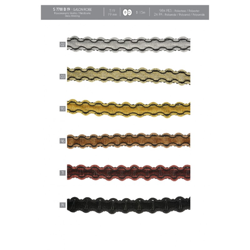 Stephanoise S7781 - GALON ROBE