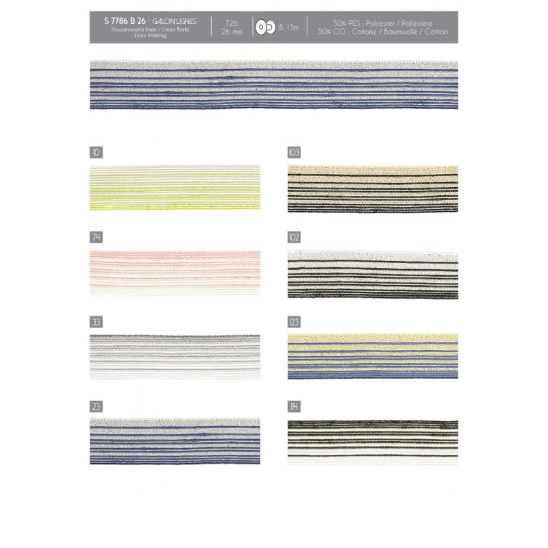 Stephanoise S7786 - GALON LIGNES