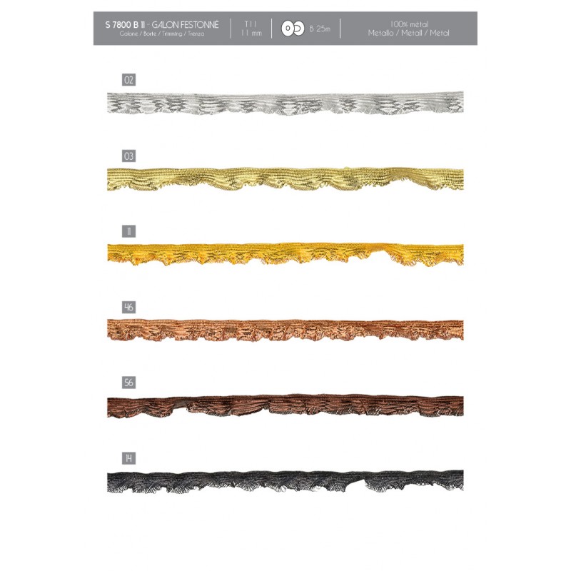 Stephanoise S7800 - GALON FESTONNÉ