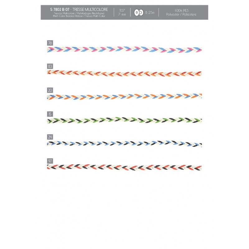 Stephanoise S7802 - TRESSE MULTICOLORE