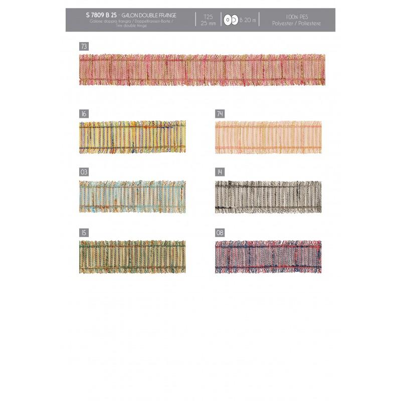 Stephanoise S7809 - GALON DOUBLE FRANGE