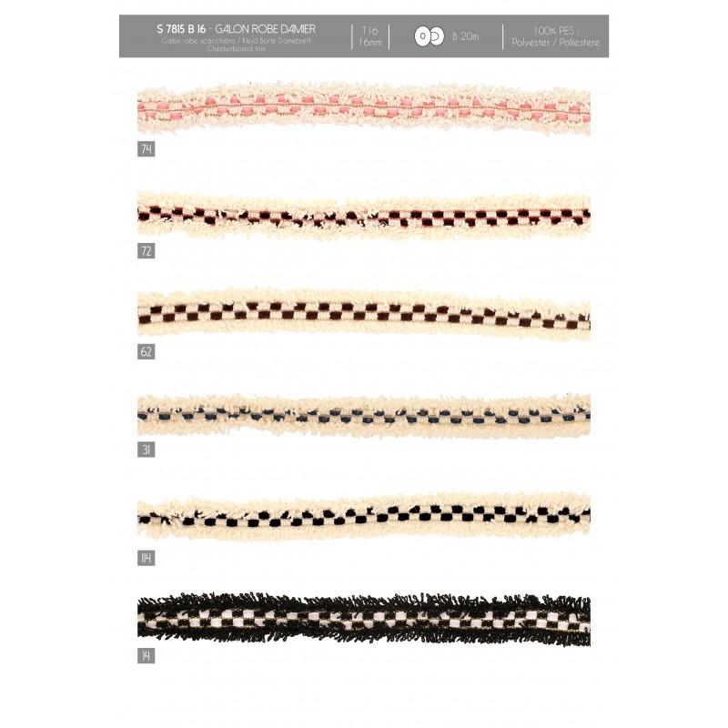 Stephanoise S7815 - GALON ROBE DAMIER