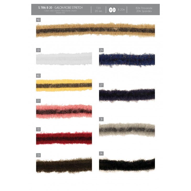 Stephanoise S7816 - GALON ROBE STRETCH