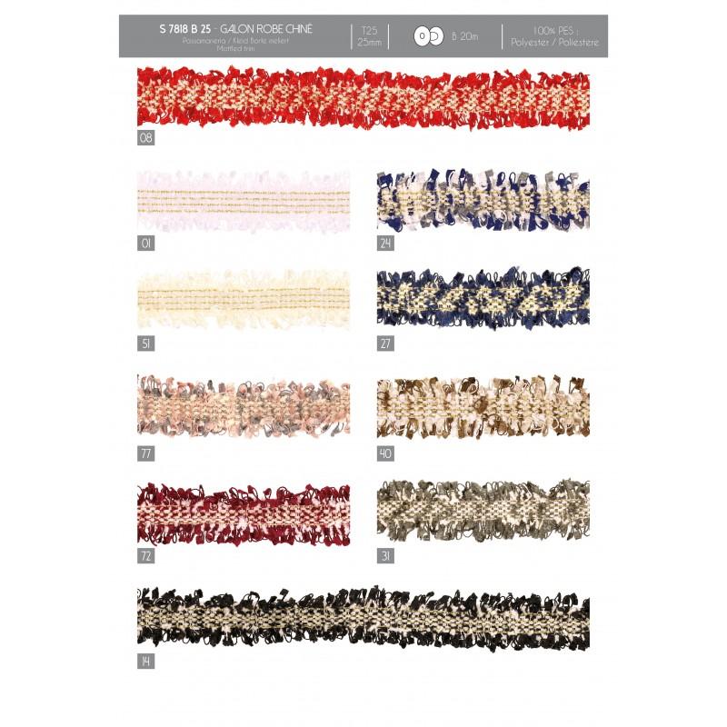 Stephanoise S7818 - GALON ROBE CHINÉ