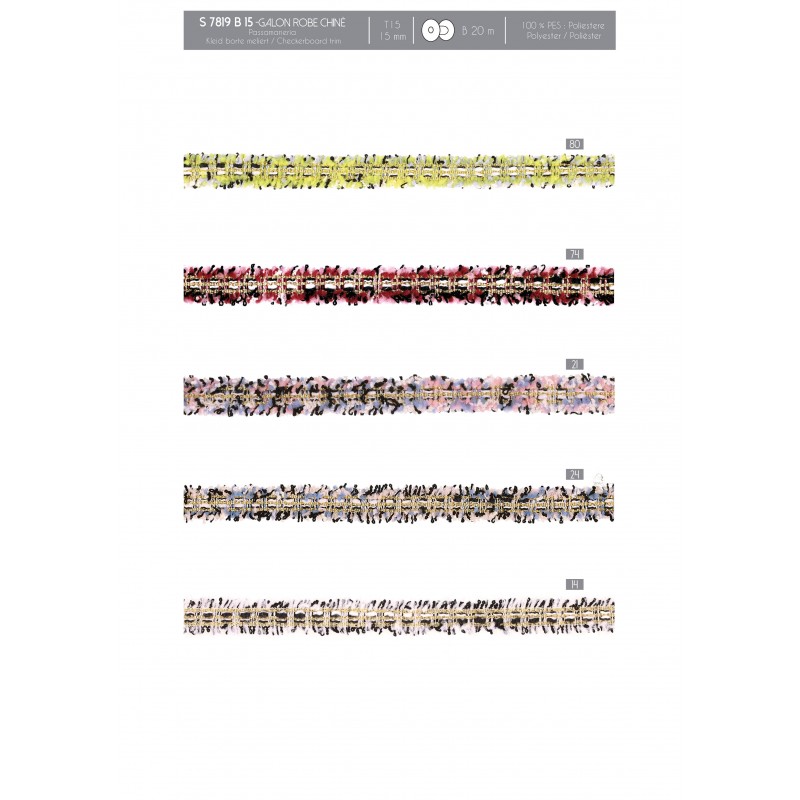 Stephanoise S7819 - GALON ROBE CHINÉ