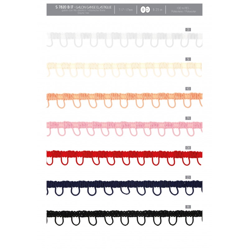 Stephanoise S7820 - GALON GANSE ELASTIQUE