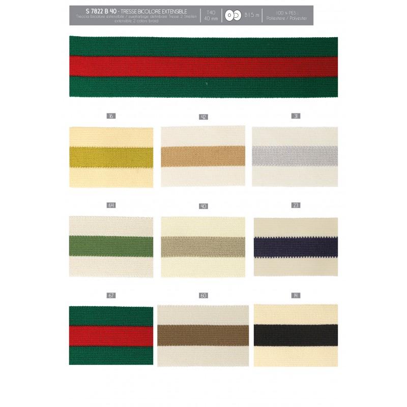 Stephanoise S7822 - TRESSE BICOLORE EXTENSIBLE