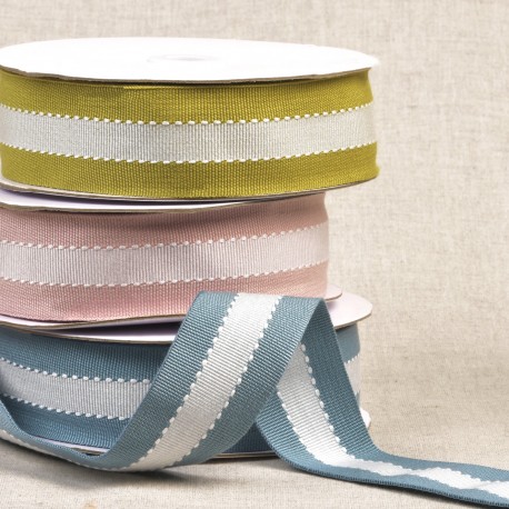 stephanoise S7825 - GALON BICOLORE ASPECT GROS GRAIN