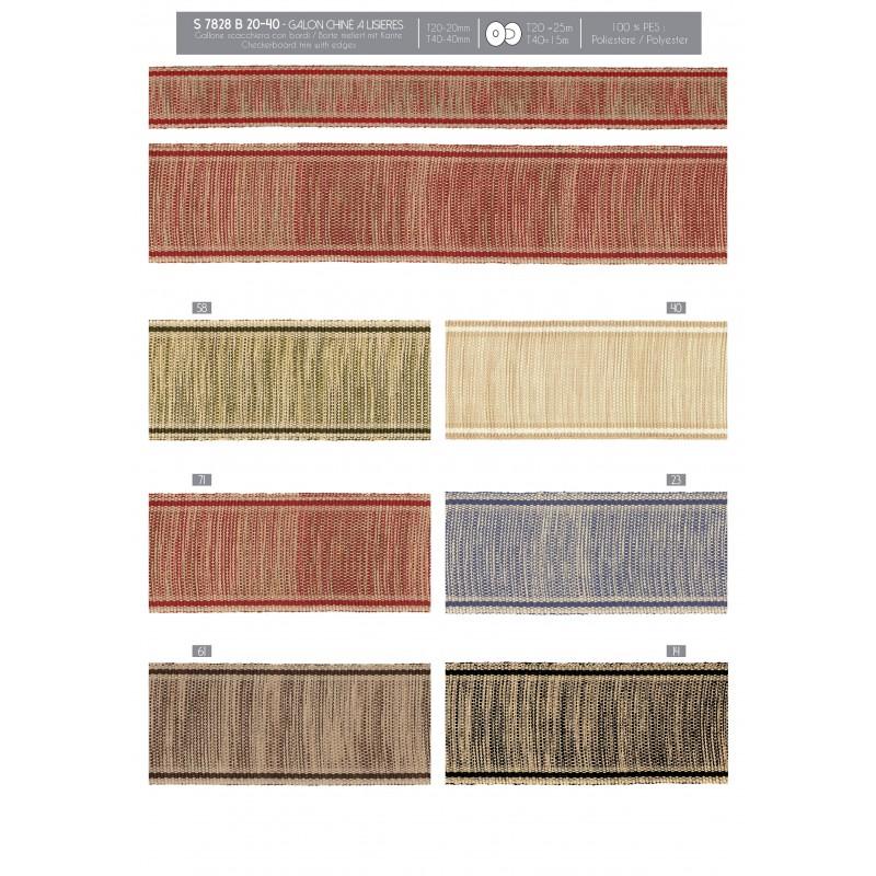 Stephanoise S7828 - GALON CHINÉ A LISIERES