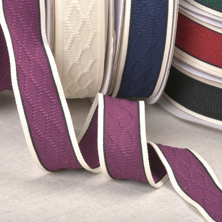 stephanoise S7833 - GALON TRICOT LOSANGE