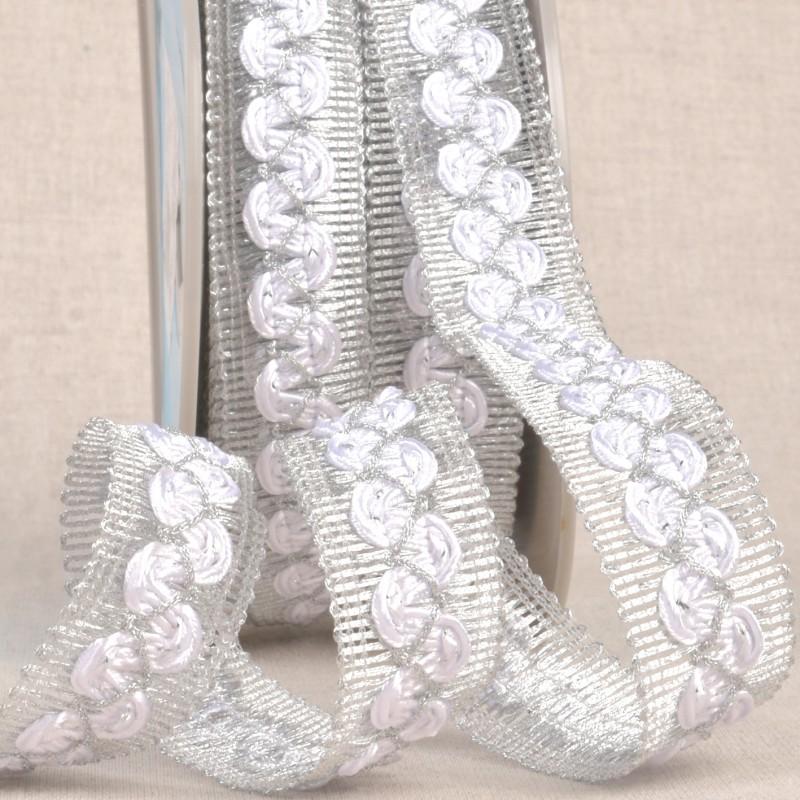 Stephanoise S7842 - GALON VAGUES SUR TRESSE METAL
