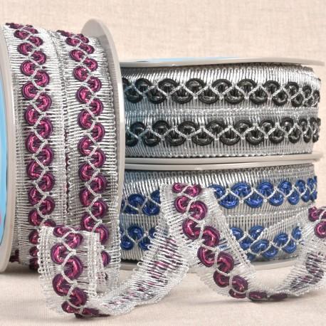 stephanoise S7842 - GALON VAGUES SUR TRESSE METAL
