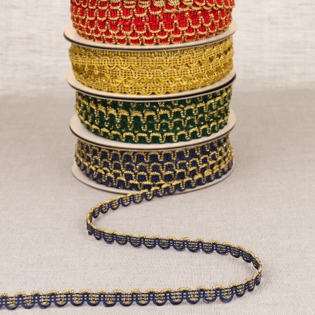 stephanoise S7847 - GALON VAGUES AVEC GANSES OR